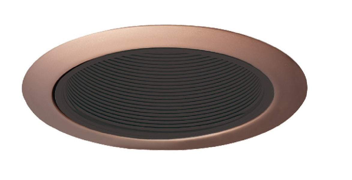 Juno Recessed Lighting 205B-ABZ (205 BABZ) 5" LED, Line Voltage Baffle Trim, Black Baffle, Aged Bronze Trim