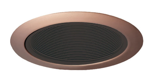 Juno Recessed Lighting 205B-ABZ (205 BABZ) 5" LED, Line Voltage Baffle Trim, Black Baffle, Aged Bronze Trim