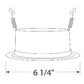 Juno Recessed Lighting 205W-WH (205 WWH) 5" LED, Line Voltage Baffle Trim, White Baffle, White Trim