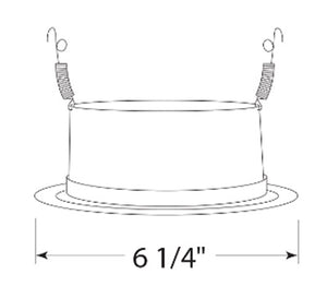 Juno Recessed Lighting 205W-WH (205 WWH) 5" LED, Line Voltage Baffle Trim, White Baffle, White Trim