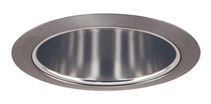 Juno Recessed Lighting 206PT-SC (206 PTSC) 5" Line Voltage Deep Cone Reflector Trim, Pewter Reflector, Satin Chrome Trim
