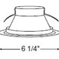 Juno Recessed Lighting 207WHZ-WH (207 WHZWH) 5" Line Voltage Cone Reflector Trim, Wheat Haze Reflector, White Trim