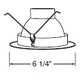 Juno Recessed Lighting 212-ABZ (212N-ABZ) 5" LED, Line Voltage Perimeter Frosted Lens Shower Trim, Aged Bronze Trim