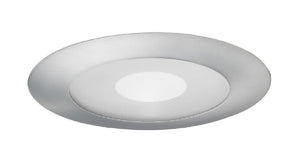 Juno Recessed Lighting 212N-SC (212N SC) 5" LED, Line Voltage Perimeter Frosted Lens Shower Trim, Satin Chrome Trim