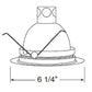 Juno Recessed Lighting 2130B-WH (2130 BWH) 5" LED, Compact Fluorescent, Black Baffle Trim with Regressed Dome Lens