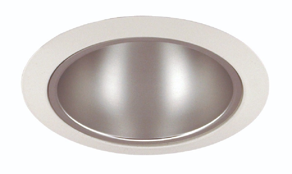 Juno Recessed Lighting 216HZ-WH (216 HZWH) 5" Line Voltage, Compact Fluorescent Enclosed Cone Reflector Trim, Haze Reflector, White Trim