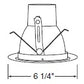 Juno Recessed Lighting 216WHZ-WH (216 WHZWH) 5" Line Voltage, Compact Fluorescent Enclosed Cone Reflector Trim, Wheat Haze Reflector, White Trim