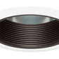 Juno Recessed Lighting 218B-WH (218 BWH) 5" Compact Fluorescent, Baffle Trim, Black Baffle, White Trim