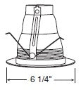 Juno Recessed Lighting 218B-WH (218 BWH) 5" Compact Fluorescent, Baffle Trim, Black Baffle, White Trim