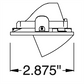 Juno Aculux Recessed Lighting 2228SQ2BHZ-WH-FM 2" 2 Heads LED Adjustable Scoop Flush Mount Trim, White Finish