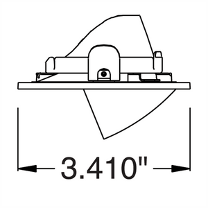 Juno Aculux Recessed Lighting 2228SQ2BHZ-WH-SF 2" 2 Heads LED Adjustable Scoop Self Flanged Trim, White Finish