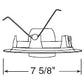 Juno Recessed Lighting 226W-WH (226 WWH) 6" Line Voltage, Cylinder Spotlight in Baffle Trim, White Baffle, White Trim