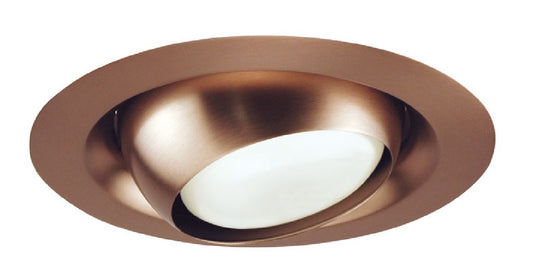 Juno Recessed Lighting 229-ABZ (229 ABZ) 6" Line Voltage, Regressed Eyeball Trim for BR/PAR30 Lamp, Aged Bronze Trim