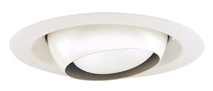 Juno Recessed Lighting 229-WH (229 WH) 6" Line Voltage, Regressed Eyeball Trim for BR/PAR30 Lamp, White Trim