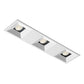 Juno Aculux Recessed Lighting 2301SQ3BHZ-WH-SF 2" 3 Heads LED Regressed Lensed Pinhole Self Flanged Trim, White Finish