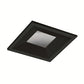 Juno Aculux Recessed Lighting 2301SQBHZ-BL-SF 2" LED Square Adjustable Regressed Beveled Pinhole, Lensed, Black Haze Reflector, Black Self Flanged Trim
