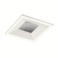 Juno Aculux Recessed Lighting 2301SQBHZ-WH-SF 2" LED Square Adjustable Regressed Beveled Pinhole, Lensed, Black Haze Reflector, White Self Flanged Trim