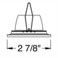 Juno Aculux Recessed Lighting 2302BHZ-WH-FM 2" Round Regressed Beveled LED, Low Voltage Flush Mount Pinhole Lensed, White Trim