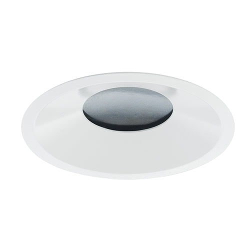 Juno Aculux Recessed Lighting 2302BHZ-WH-SF (2DBV BD WHSF) 2" Round Regressed Beveled LED, Low Voltage Self Flanged Pinhole Lensed, White Trim