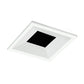 Juno Aculux Recessed Lighting 2302SQBHZ-WH-SF 2" LED Square Regressed Beveled Pinhole, Lensed, Black Haze Reflector, White Self Flanged Trim