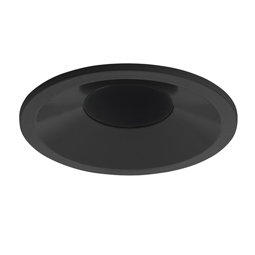 Juno Aculux Recessed Lighting 2307BHZ-BL-SF 2" Round Regressed Beveled Self Flanged Pinhole, Black Trim