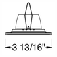 Juno Aculux Recessed Lighting 2307BHZ-BL-SF 2" Round Regressed Beveled Self Flanged Pinhole, Black Trim