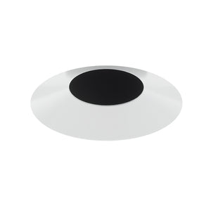 Juno Aculux Recessed Lighting 2307BHZ-WH-FM 2" Round Regressed Beveled Flush Mount Pinhole, White Trim