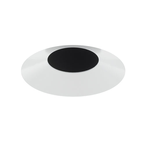 Juno Aculux Recessed Lighting 2307BHZ-WH-FM 2" Round Regressed Beveled Flush Mount Pinhole, White Trim
