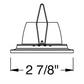 Juno Aculux Recessed Lighting 2307BHZ-WH-FM 2" Round Regressed Beveled Flush Mount Pinhole, White Trim