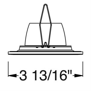 Juno Aculux Recessed Lighting 2307BHZ-WH-SF 2" Round Regressed Beveled Self Flanged Pinhole, White Trim