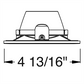 Juno Aculux Recessed Lighting 2307SQBHZ-WH-SF 2" LED Square Downlight Regressed Beveled Pinhole, Self Flanged White Trim