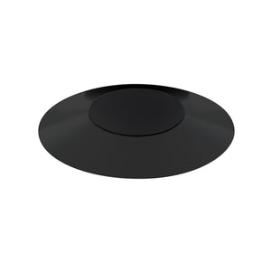 Juno Aculux Recessed Lighting 2308BHZ-BL-FM 2" Round Adjustable Regressed Beveled Pinhole LED, Low Voltage Flush Mount, Black Trim