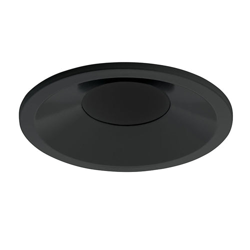 Juno Aculux Recessed Lighting 2308BHZ-BL-SF 2" Round Adjustable Regressed Beveled Pinhole LED, Low Voltage Self Flanged, Black Trim