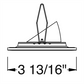 Juno Aculux Recessed Lighting 2308BHZ-BL-SF 2" Round Adjustable Regressed Beveled Pinhole LED, Low Voltage Self Flanged, Black Trim