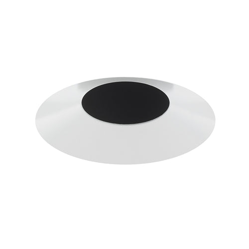 Juno Aculux Recessed Lighting 2308BHZ-WH-FM 2" Round Adjustable Regressed Beveled Pinhole LED, Low Voltage Flush Mount, White Trim