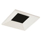 Juno Aculux Recessed Lighting 2308SQBHZ-WH-FM 2" LED Square Adjustable Regressed Beveled Pinhole, Lensed, Black Haze Reflector, White Flush Mount Trim