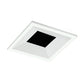 Juno Aculux Recessed Lighting 2308SQBHZ-WH-SF 2" LED Square Adjustable Regressed Beveled Pinhole, Lensed, Black Haze Reflector, White Self Flanged Trim