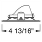 Juno Aculux Recessed Lighting 2308SQBHZ-WH-SF 2" LED Square Adjustable Regressed Beveled Pinhole, Lensed, Black Haze Reflector, White Self Flanged Trim