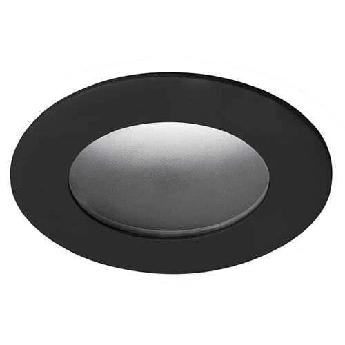 Juno Aculux Recessed Lighting 2311BHZ-BL-FM 2" Round Adjustable Lensed Pinhole LED, Low Voltage Flush Mount, Black Trim