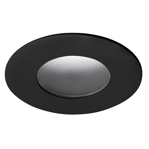 Juno Aculux Recessed Lighting 2311BHZ-BL-SF 2" Round Adjustable Lensed Pinhole LED, Low Voltage Self Flange, Black Trim