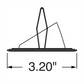 Juno Aculux Recessed Lighting 2311BHZ-BL-SF 2" Round Adjustable Lensed Pinhole LED, Low Voltage Self Flange, Black Trim