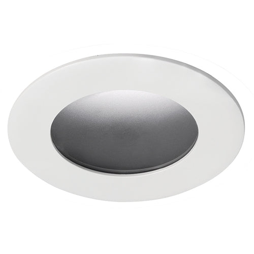 Juno Aculux Recessed Lighting 2311BHZ-WH-FM 2" Round Adjustable Lensed Pinhole LED, Low Voltage Flush Mount, White Trim