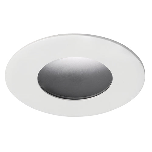 Juno Aculux Recessed Lighting 2311BHZ-WH-SF 2" Round Adjustable Lensed Pinhole LED, Low Voltage Self Flange, White Trim
