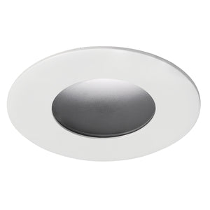 Juno Aculux Recessed Lighting 2311BHZ-WH-SF 2" Round Adjustable Lensed Pinhole LED, Low Voltage Self Flange, White Trim