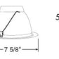 Juno Recessed Lighting 231W-WH (231 WWH) 6" Line Voltage, A-Lamp Reflector Trim, White Reflector, White Trim
