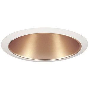 Juno Recessed Lighting 2320WHZ-WH (2320 WHZWH) 6" Fluorescent, Push-In Reflector Trim, Wheat Haze Reflector, White Trim