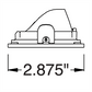 Juno Aculux Recessed Lighting 2331SQ2BHZ-BL-FM 2" 2 Heads LED Adjustable Lensed Pinhole Flush Mount Trim, Black Finish