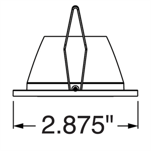 Juno Aculux Recessed Lighting 2337BHZ-BL-FM (2DPIN BD BLFM) New Construction 2" Round LED with 1-1/4" Pinhole, Black Diffuse Reflector, Flangeless, Black Trim