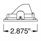 Juno Aculux Recessed Lighting 2338SQ2BHZ-BL-FM 2" 2 Heads LED Adjustable Pinhole Flush Mount Trim, Black Finish