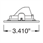 Juno Aculux Recessed Lighting 2338SQ3BHZ-BL-SF (2SQ3APIN BD BLSF) 2" 3 Heads LED Adjustable Pinhole Self Flanged Trim, Black Finish